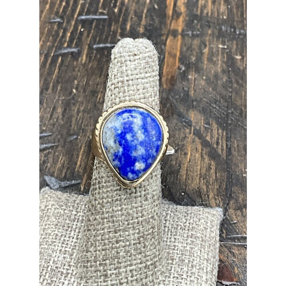Barse Lapis Teardrop Ring-Bronze- 6- NWT - Picture 2 of 7